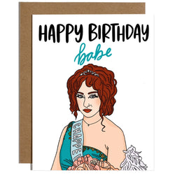 Image of Chappell Roan Happy Birthday Babe - Birthday Card