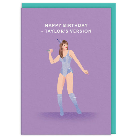Taylor Swift Happy Birthday (Taylor's Version) -  Greetings Card