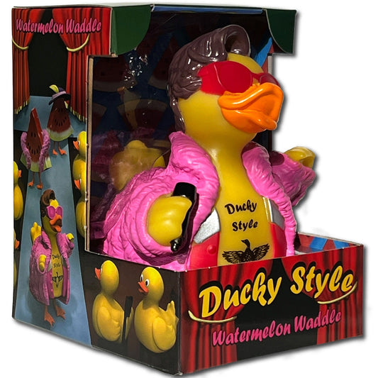 CelebriDucks - Ducky Style / Harry Styles Watermelon Waddle Boxed Rubber Duck