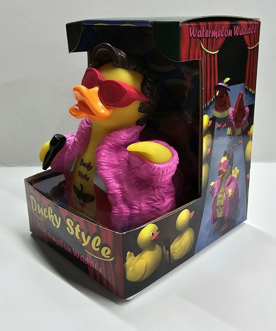 CelebriDucks - Ducky Style / Harry Styles Watermelon Waddle Boxed Rubber Duck