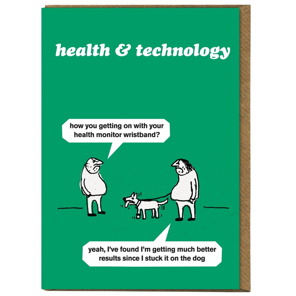 Modern Toss Birthday Card - Health Monitor Wristband