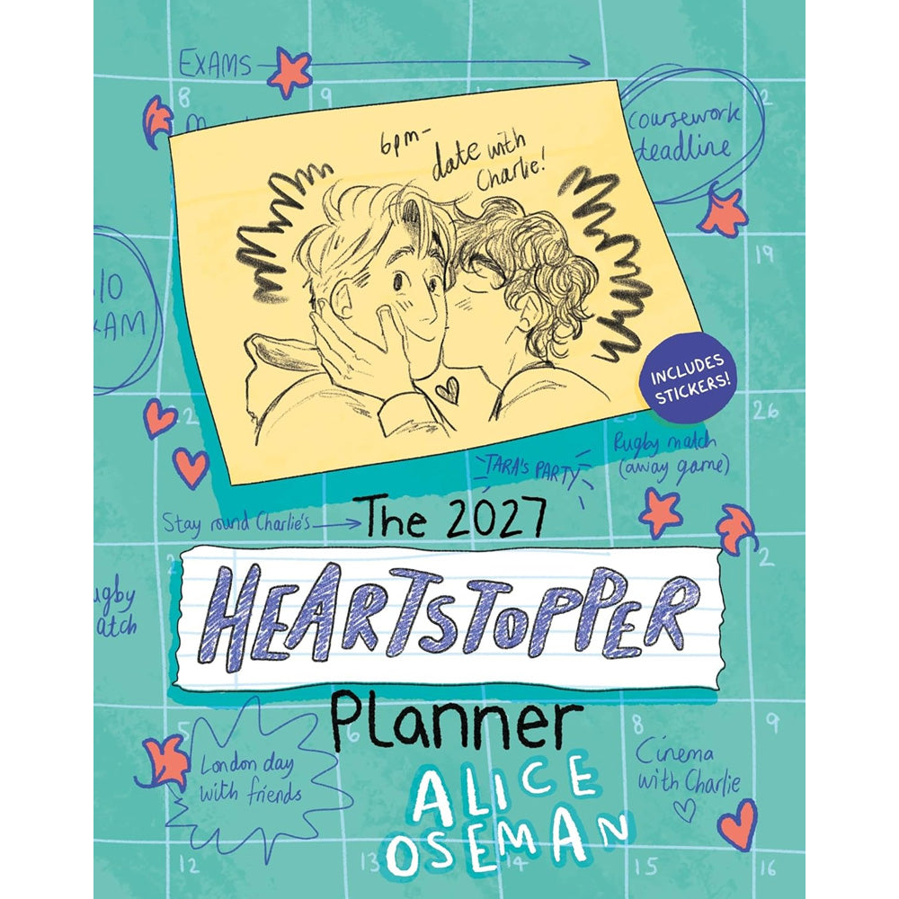 Alice Oseman - The Heartstopper 2027 Planner with Alice Oseman Art & Bonus Stickers