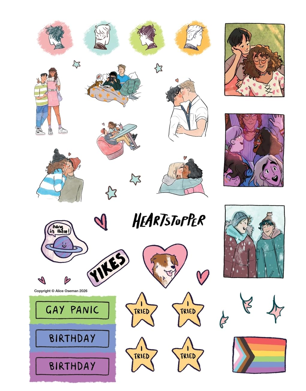 Alice Oseman - The Heartstopper 2027 Planner with Alice Oseman Art & Bonus Stickers