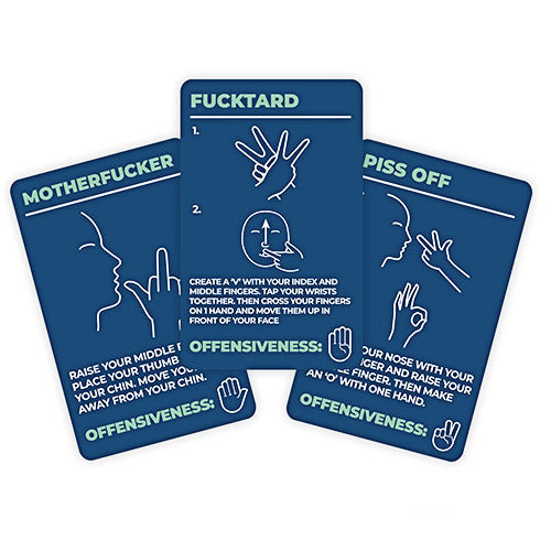 How To Swear In Sign Language Cards