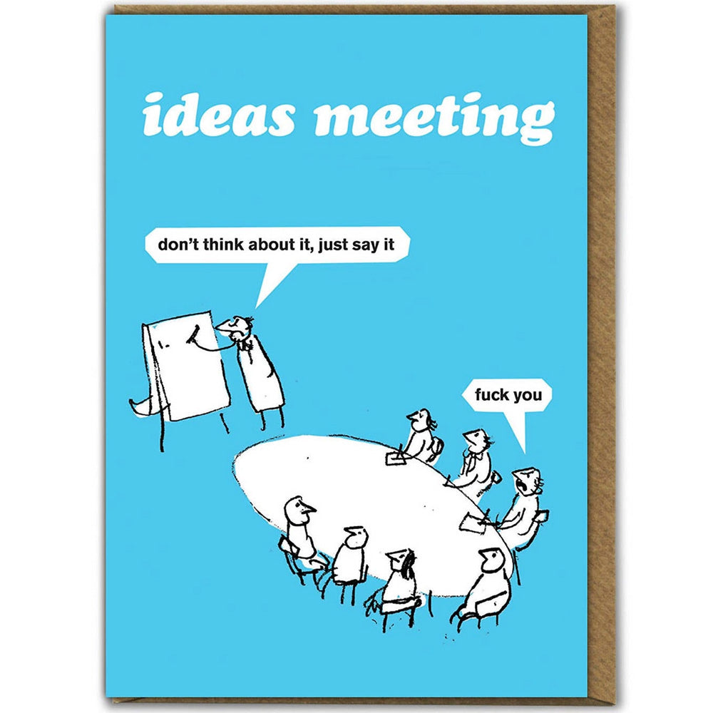Modern Toss Birthday Card - Ideas Meeting