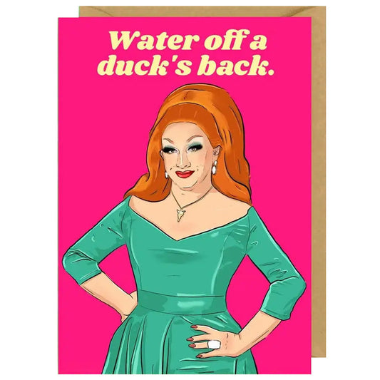 Jinkz Monsoon - Water Off A Duck's Back Birthday Card