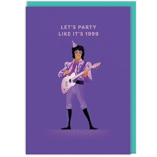 Prince Let's Party Like It's 1999 -  Greetings Card