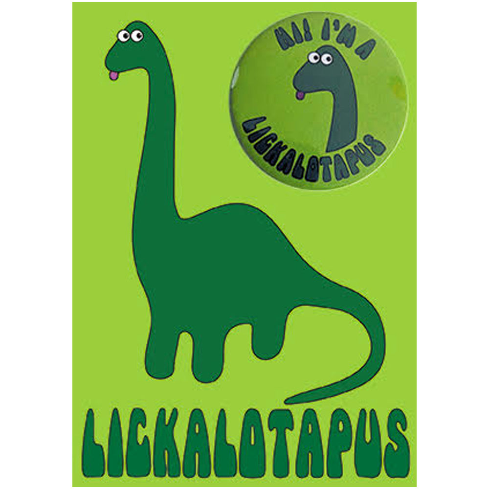 Big Badge Card - Lickalotapus Greetings Card
