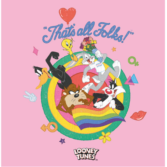 Looney Tunes LGBTQ+ Pride "That's All Folks" - Greetings Card