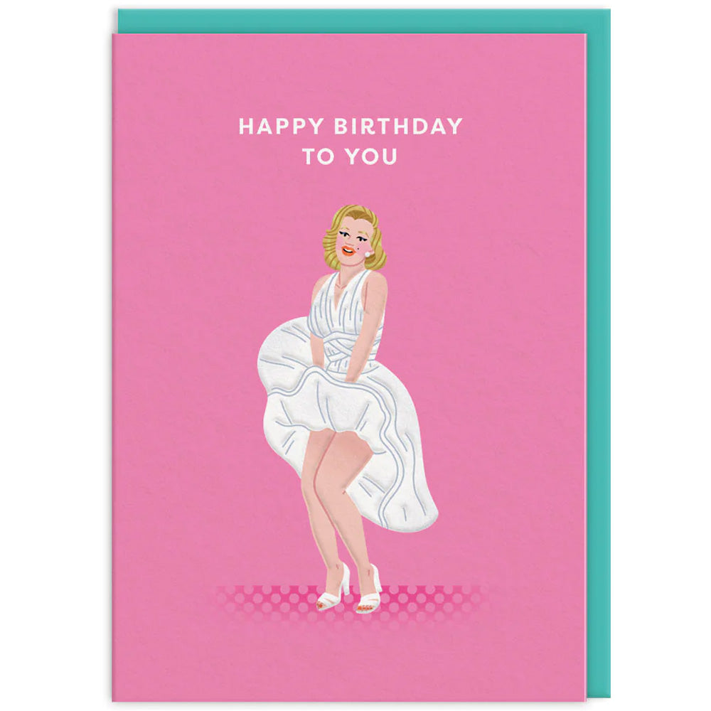 Marilyn Monroe Happy Birthday To You - Birthday Card