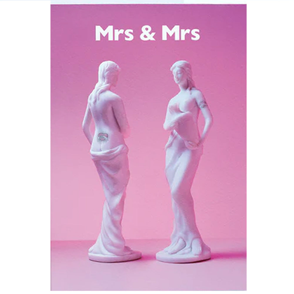 Ornament Art Greetings Card - Mrs & Mrs