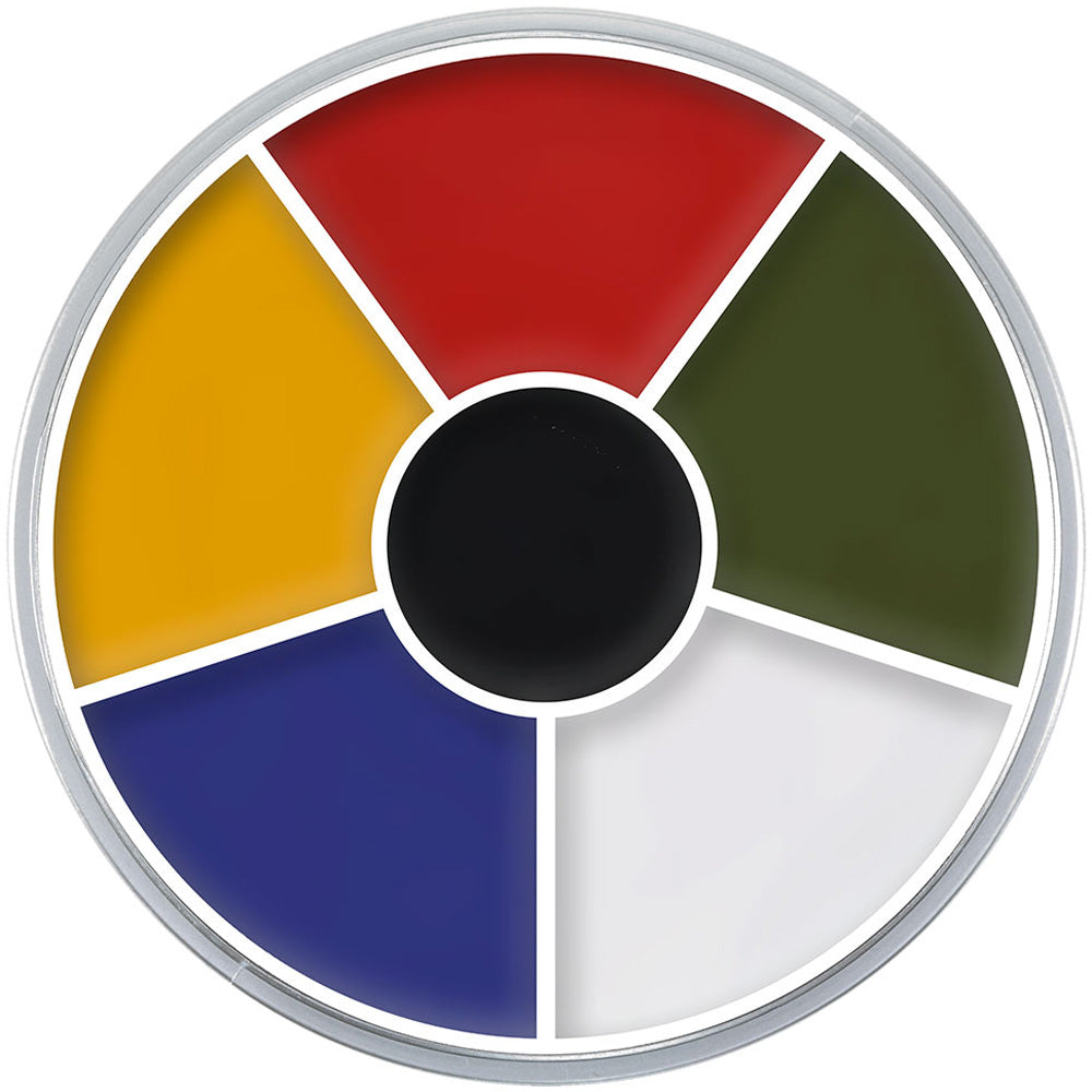 Kryolan Cream Colour Circle Wheel 30g - Multi Colour