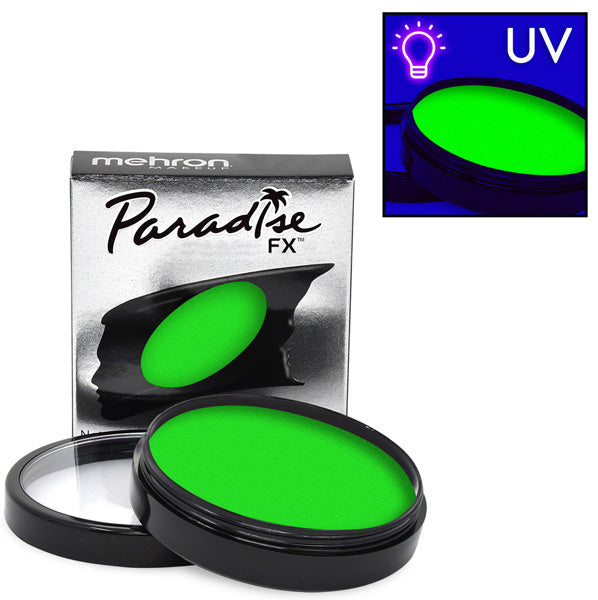 Mehron Paradise AQ FX - UV Martian (Neon Green) 1.4oz Pro Size