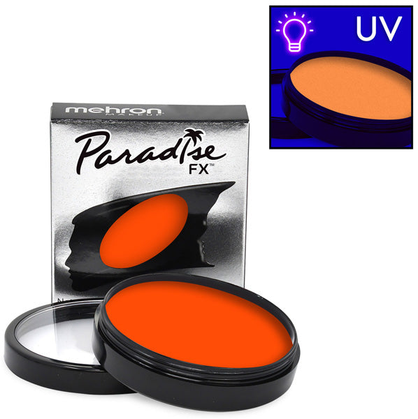 Mehron Paradise AQ FX - UV Supernova (Neon Orange) 1.4oz Pro Size