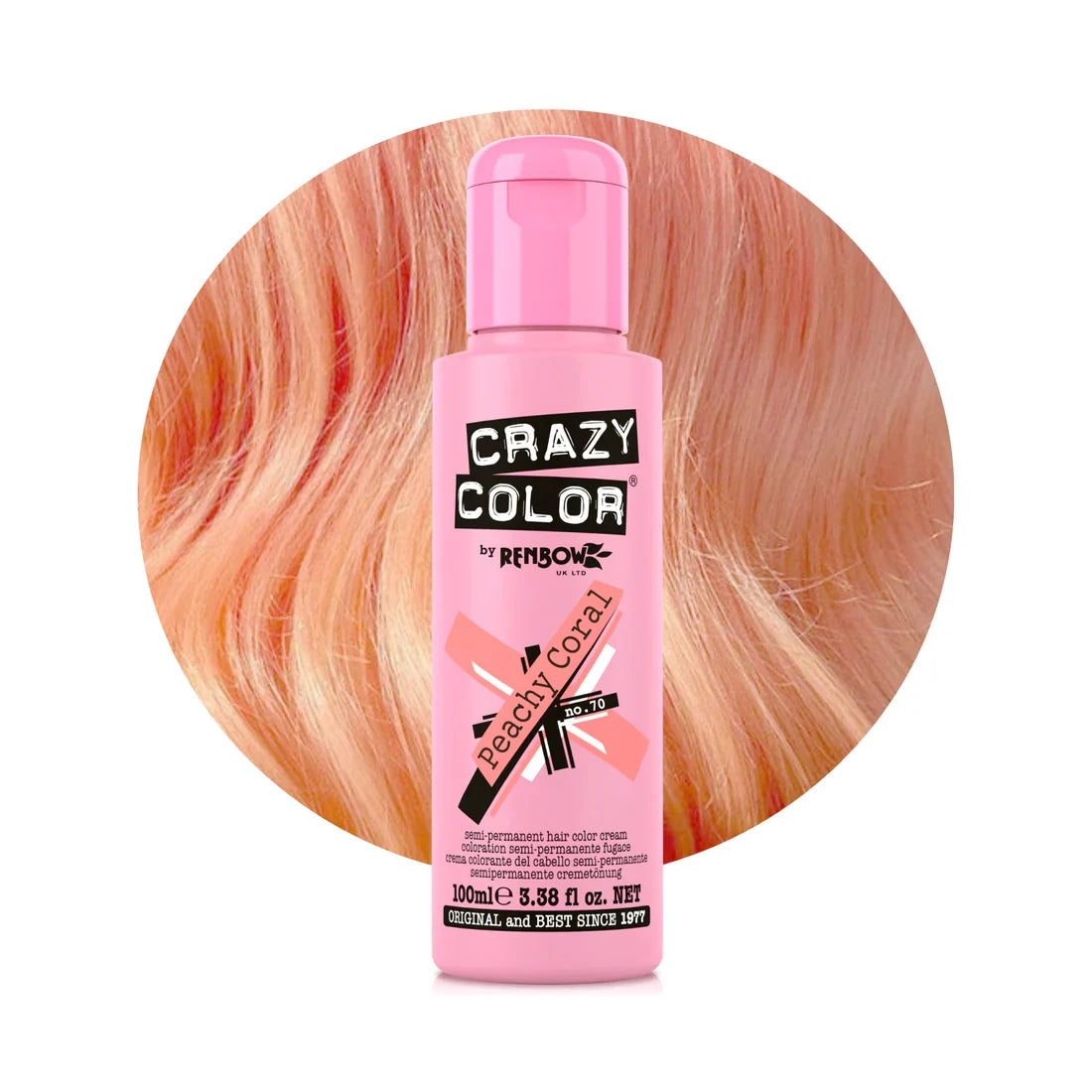 Crazy Color Hair Dye - Peachy Coral