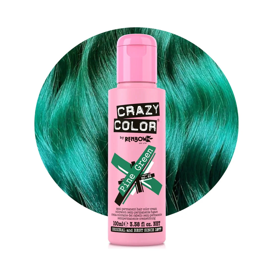 Crazy Color Hair Dye - Pine Green