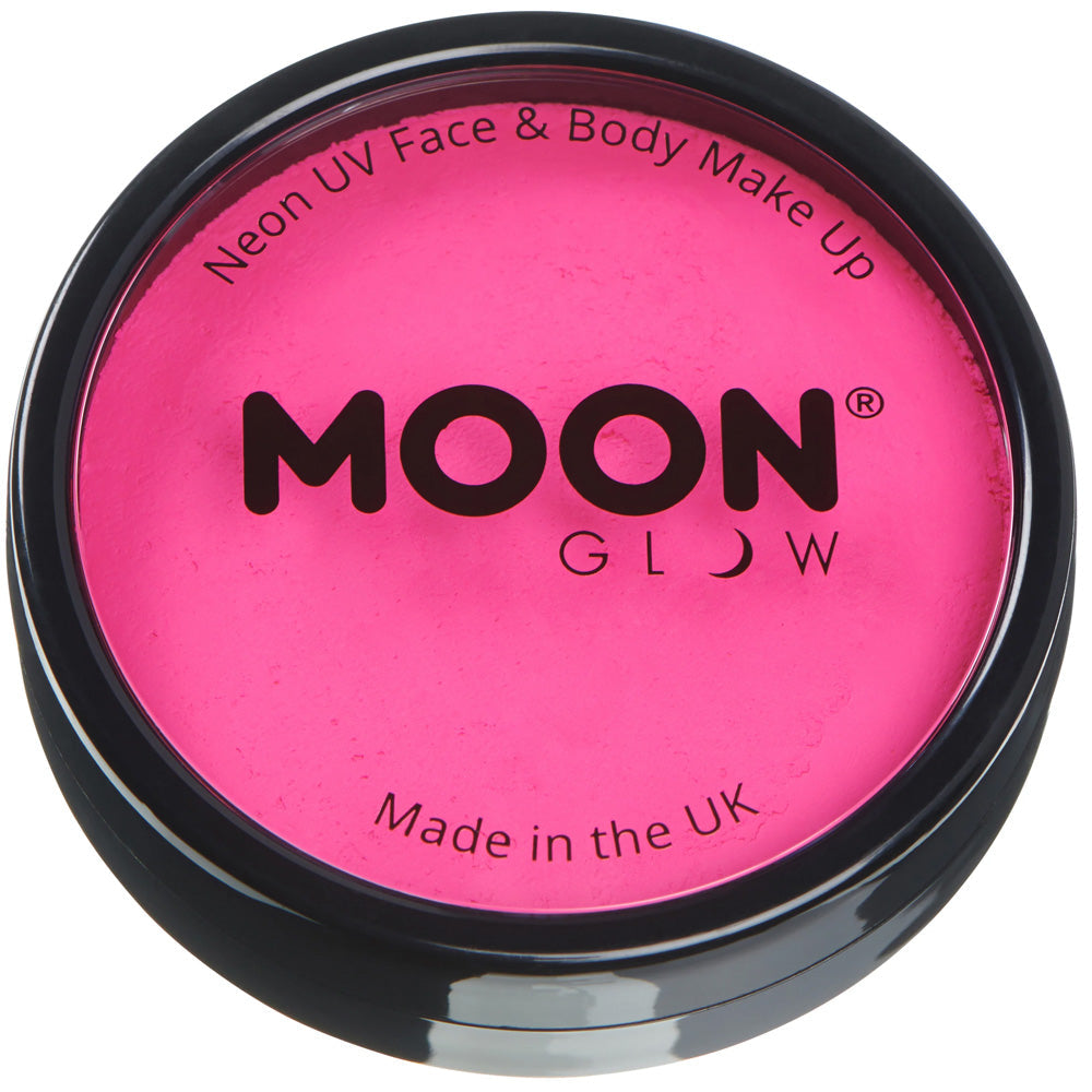Moon Neon UV Pro Face Paint Cake Pot - Pink