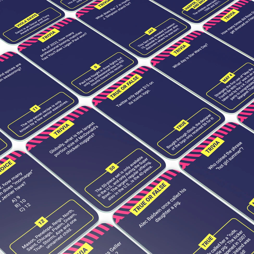 Pop Culture Card Game