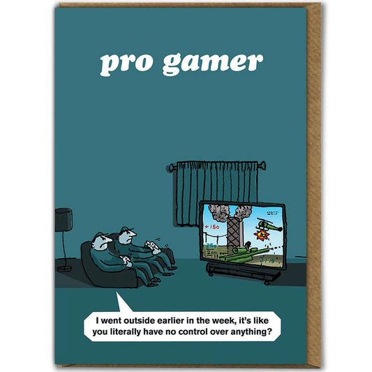 Modern Toss Birthday Card - Pro Gamer