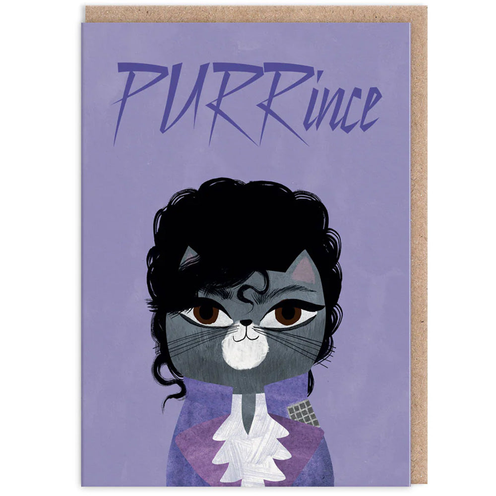Purrince - Greetings Card