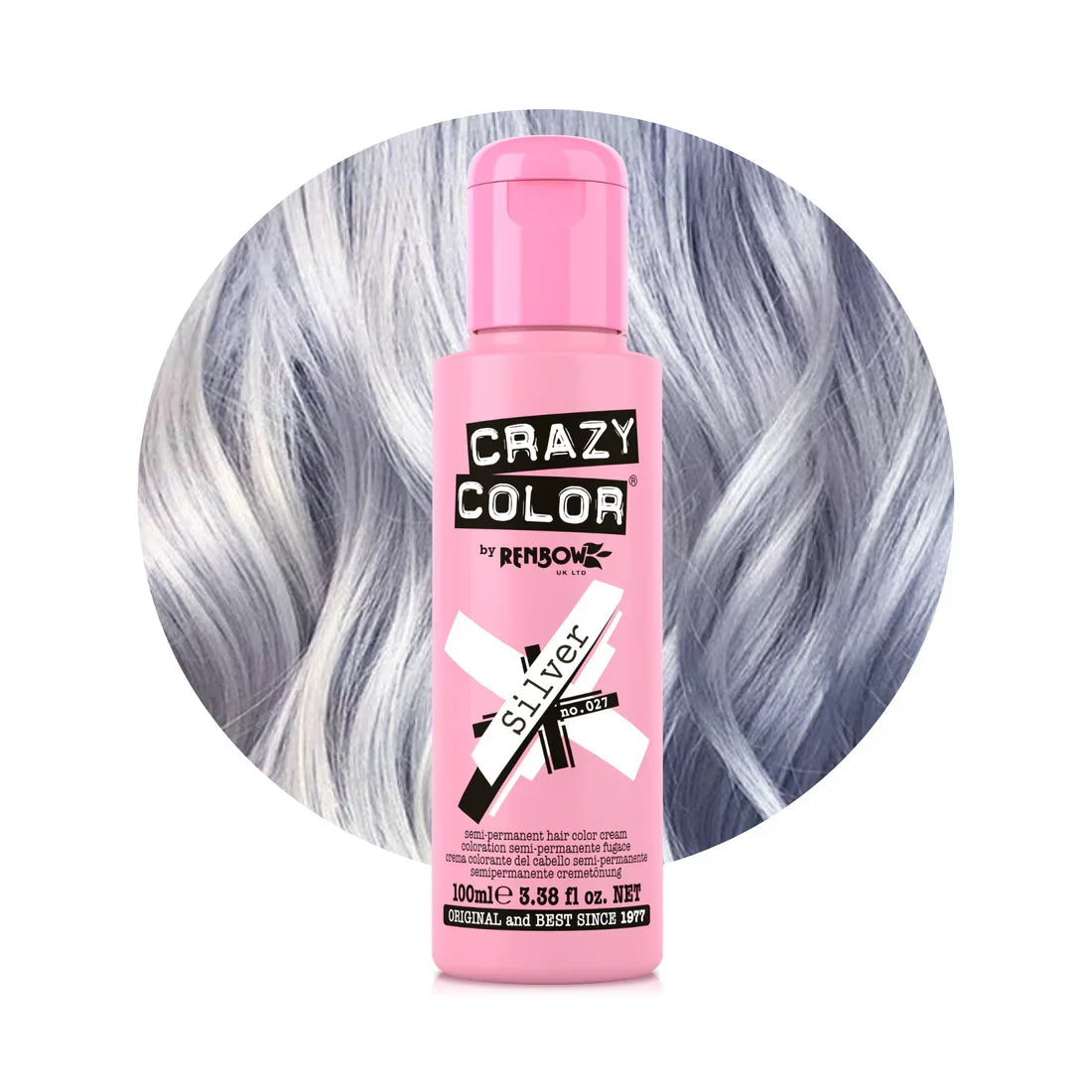Crazy Color Hair Dye - Silver