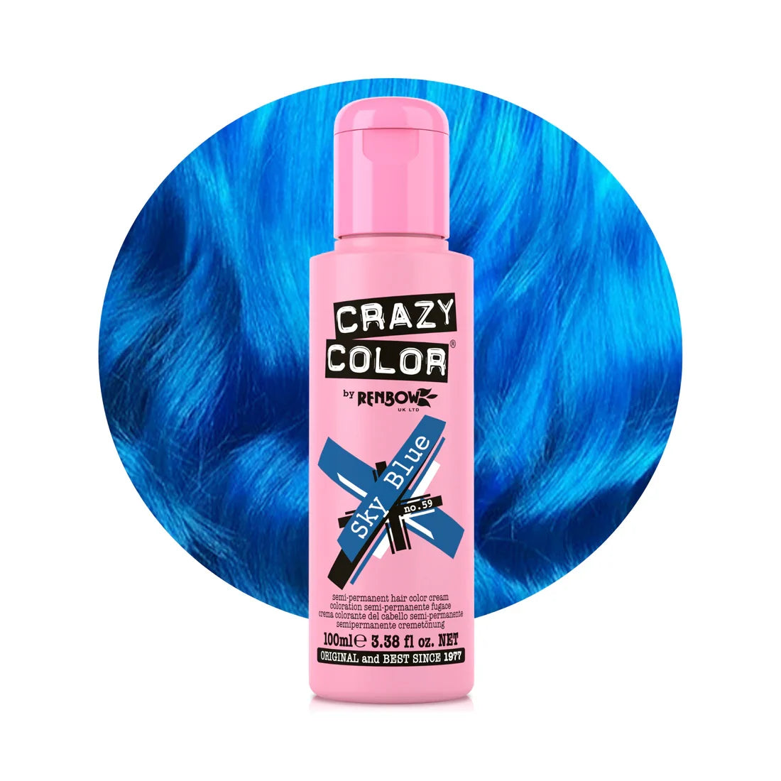 Crazy Color Hair Dye - Sky Blue