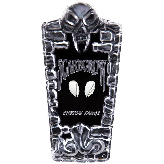 Scarecrow Small Deluxe Glam Metallic Fangs - Chrome