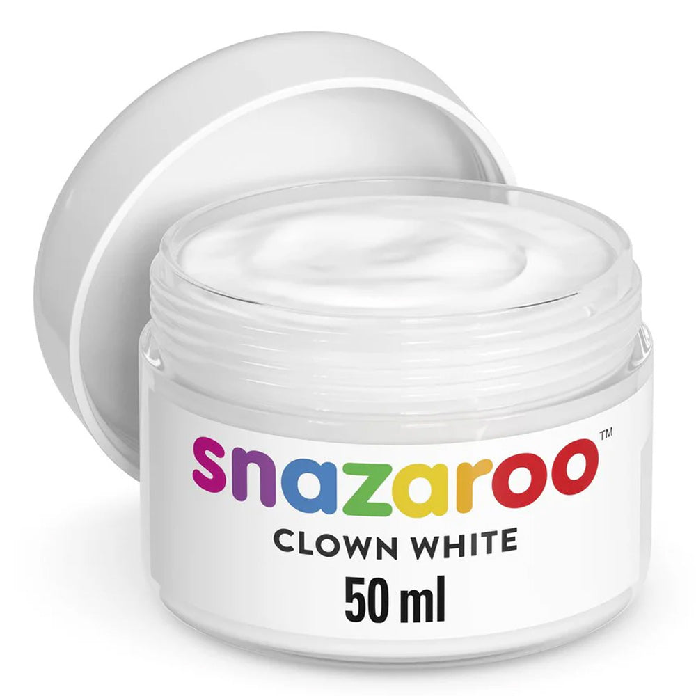 Snazaroo Face & Body Paint - Clown White Face Paint 50ml