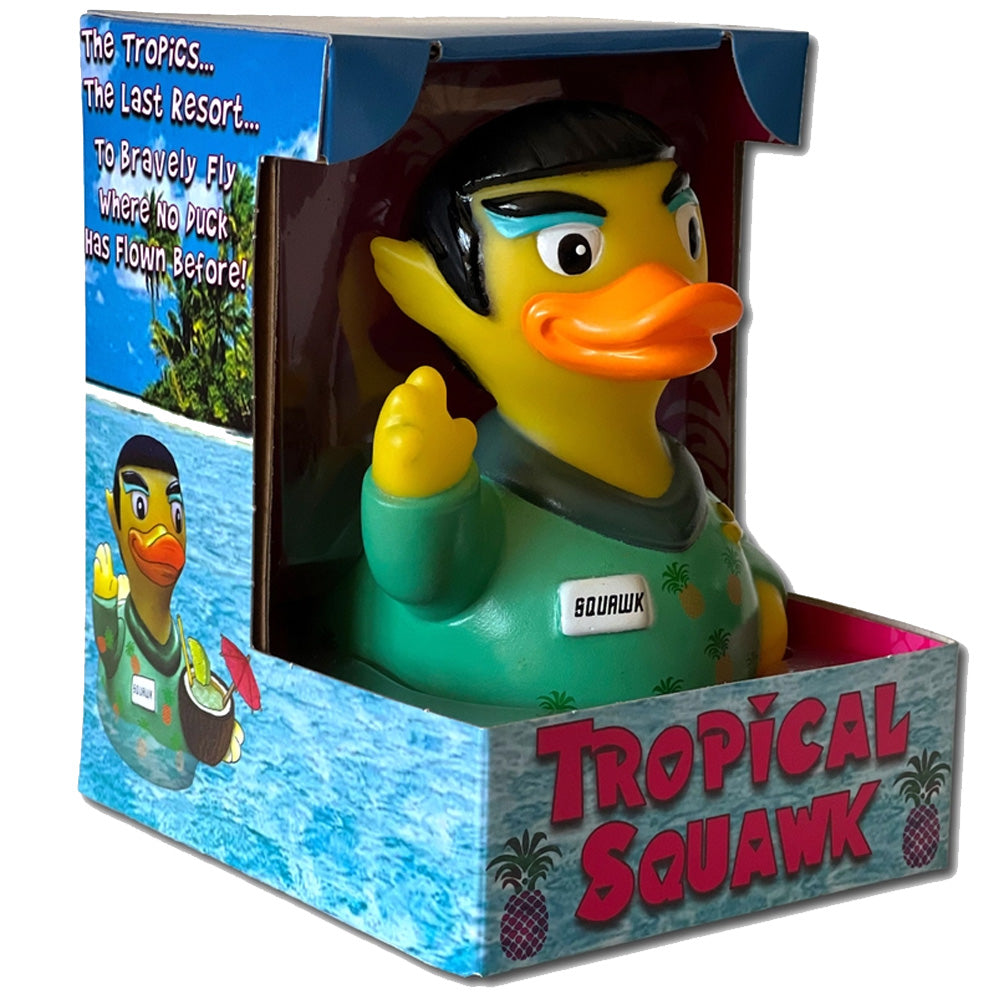 CelebriDucks - Spock / Tropical Squawk Boxed Rubber Duck