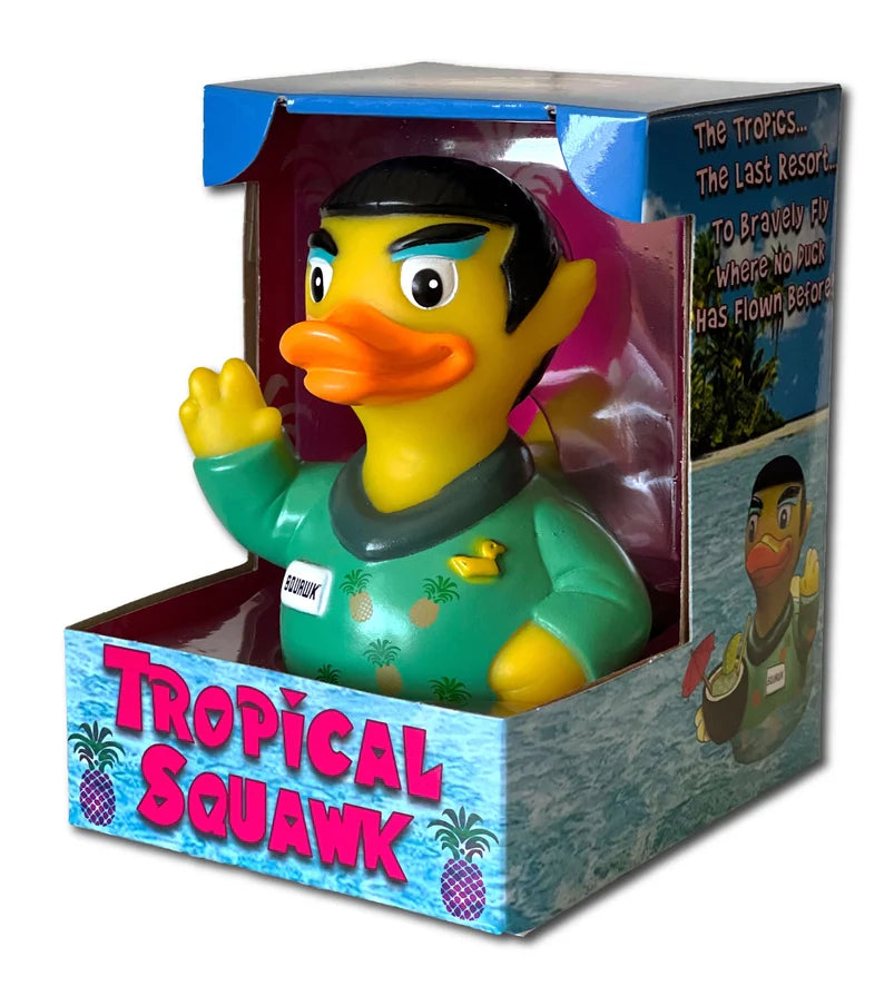 CelebriDucks - Spock / Tropical Squawk Boxed Rubber Duck