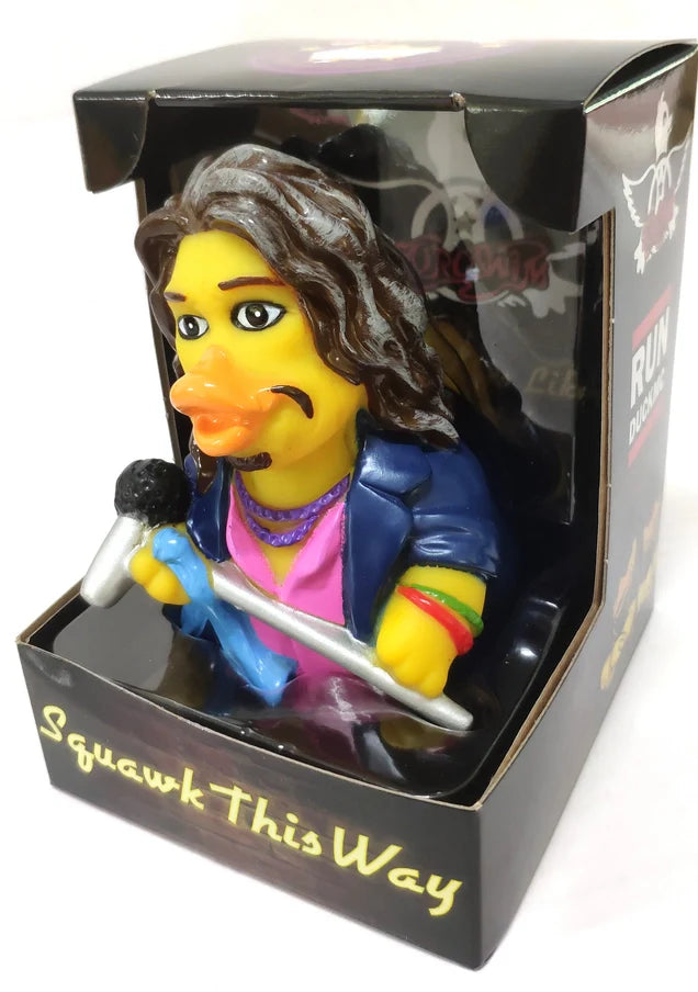 CelebriDucks - Steven Tyler Aerosmith / Squawk This Way Boxed Rubber Duck