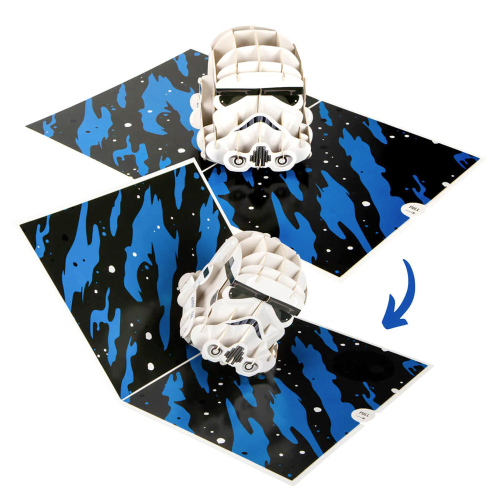 Stormtrooper Helmet Pop Up Card - Greetings Card