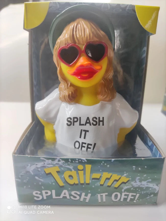 CelebriDucks - Taylor Swift / Tail-rrr Splash It Off! Boxed Rubber Duck