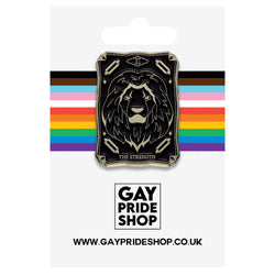 Image of Tarot - The Strength Metal & Enamel Pin
