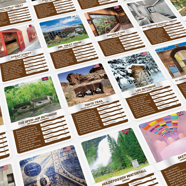 Top Toilets Card Game