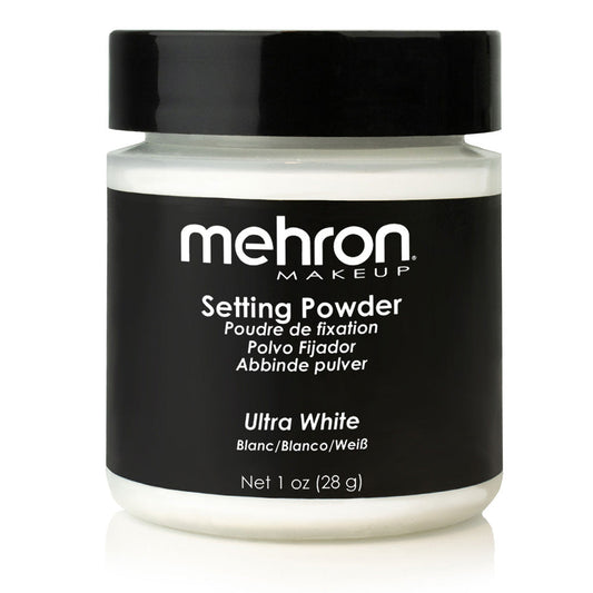 Mehron Setting Powder Ultrafine Shaker White 1oz