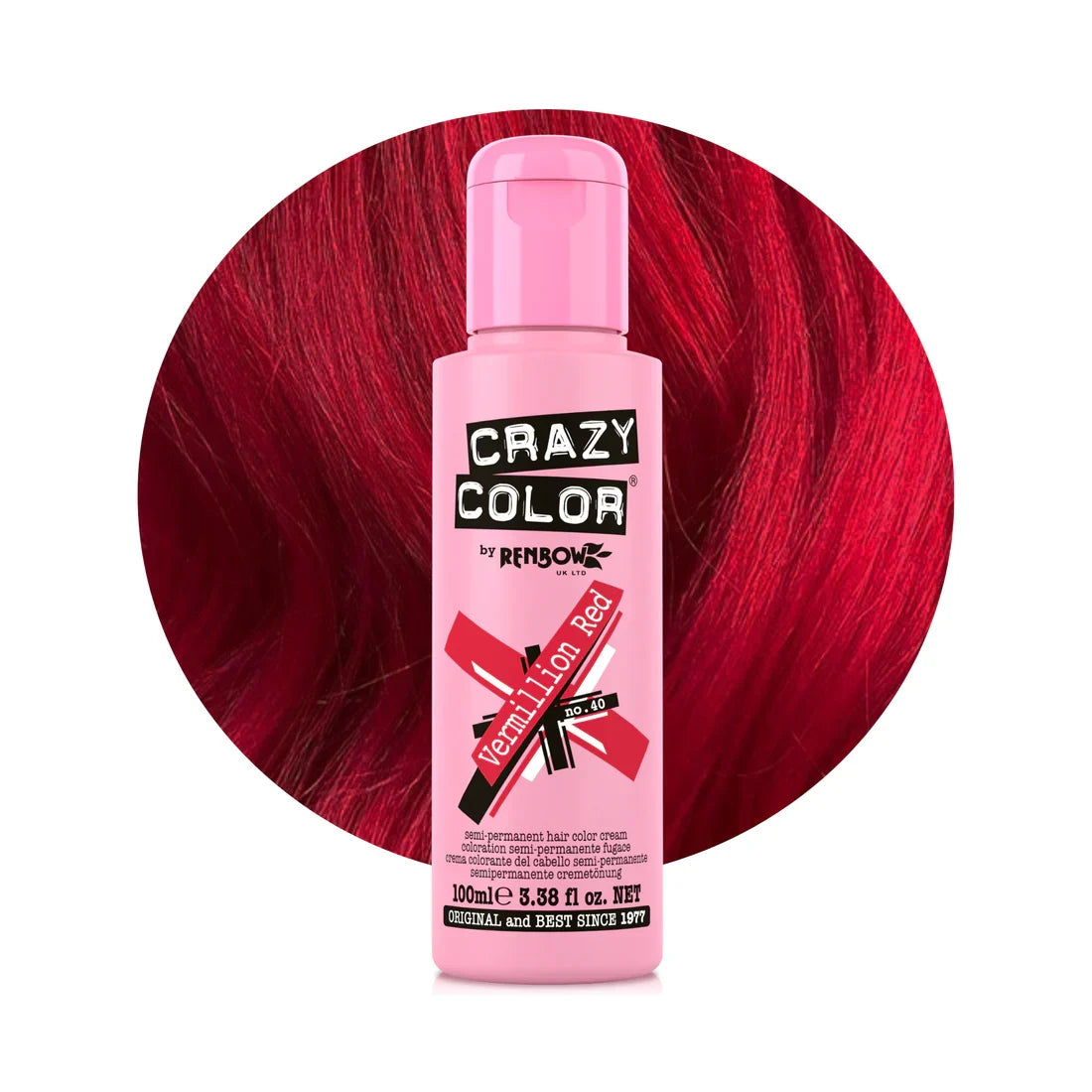 Crazy Color Hair Dye - Vermillion Red
