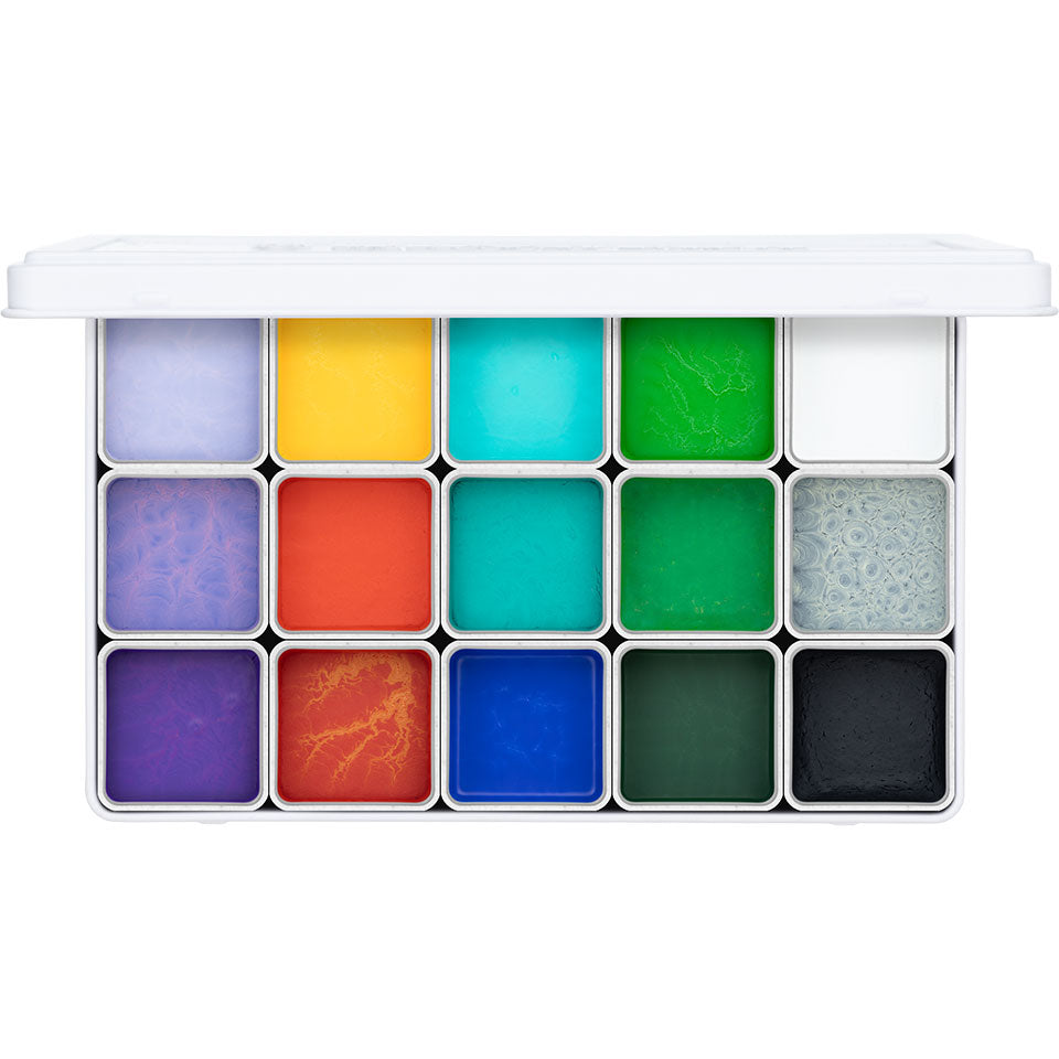 Kryolan FX Design Color Palette 15 Colors - Vivid