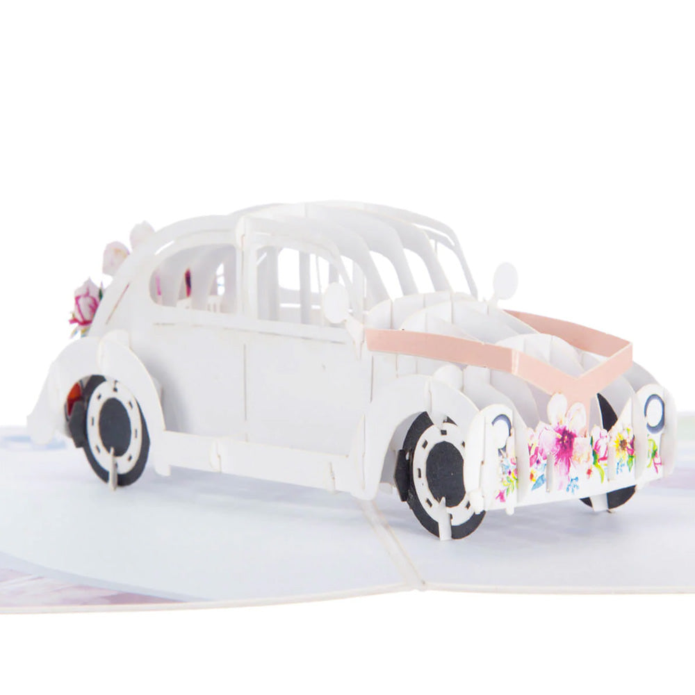 Wedding Car Pop Up Card - Greetings Card