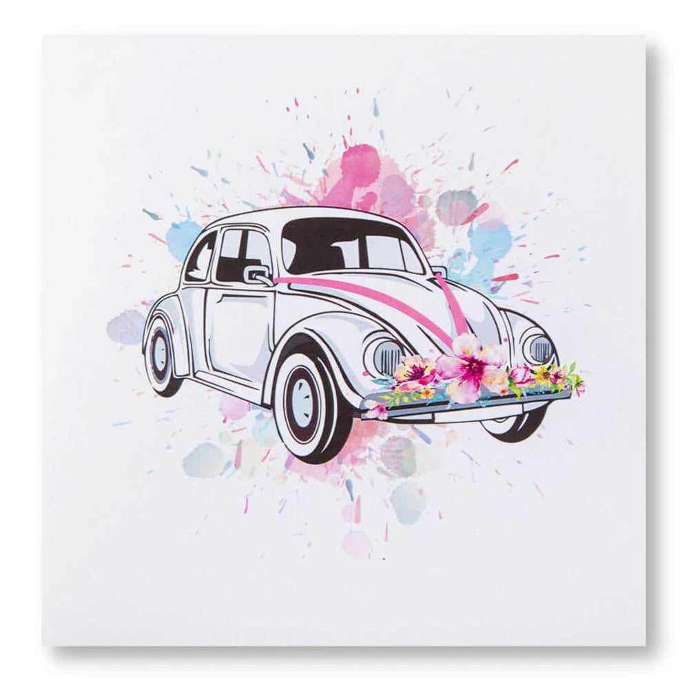 Wedding Car Pop Up Card - Greetings Card