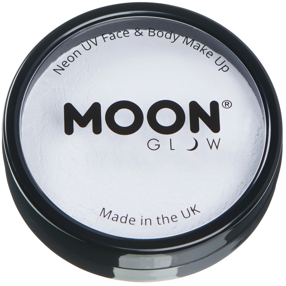 Moon Neon UV Pro Face Paint Cake Pot - White