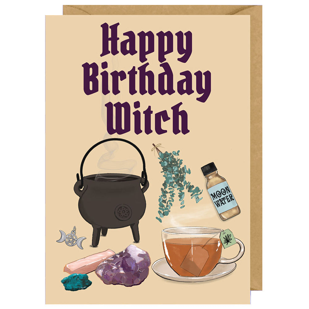 Happy Birthday Witch - Birthday Card