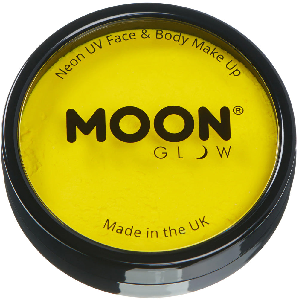 Moon Neon UV Pro Face Paint Cake Pot - Yellow